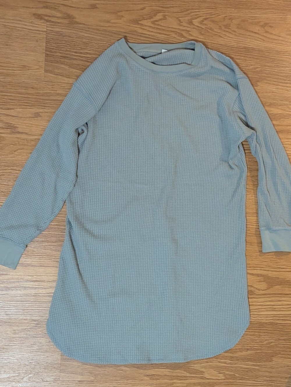 Uniqlo Waffle Knit Long Sleeve Dress - Size L